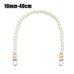 8/10mm Pearl Strap for Bags Handbag Handles DIY purse Replacement Long Beaded Chain for Shoulder Bag Straps Pearl Belt