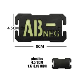 Molle EDC Identify Safety Outdoor Mark Strip Patch Umbrella Blood Type Nuclear Radiation Cat Eyes Tactical Equipment Accessorry