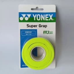 Yonex AC102C 3 Pack Racket Grip Tape Anti Slip Super Overgrip Absorbent Breathable Tennis Overgrip Hand Glue Antiskid Belt