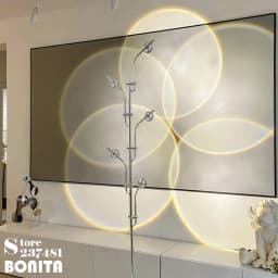 Modern Sunset Floor Lamp with 7 Colored Films & Angle Rotating, Mood Standing Lamp for Living Room Bedroom Hotel Decor Lighting