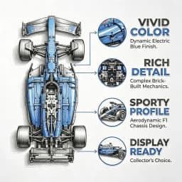 Technical 1361/1639PCS 1:8 Scale SF24 RB20 Racing Car MOC Replica Exclusive DIY Assembly Advanced Construction Kit Birthday Gift