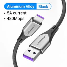 Vention USB C to Type C Cable PD 100W 60W Fast Charging Cord for iphone 17 16 15 Samsung S24 Xiaomi 17 Macbook iPad Quick Charge