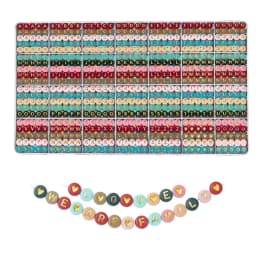 Beadsky Alphabet Bead, 840/1400PCS bracelet making kit 28 styles of DIY beaded bracelet kit Alphabet bead craft