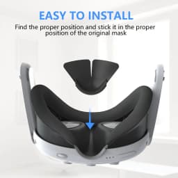 Silicone Blackout Light Blocking Immersion Nose Rest For Meta Quest 3 Nose Bridge Protective Cover Durable Nose Pad VR Accessory