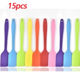 5/10/15/20PCS Random Color Silicone Spatulas Cream Spatula Cake Cream Scraper Baking Cake Tool Heat-resistant Seamless Scraper