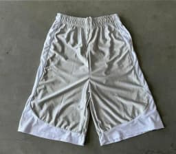 Retro Contrasting Bright Seven inch Mid Length Pants with Drawstring and Elastic Waistband, Wide Legs, Loose Fit Sports Shorts