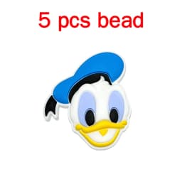 5pcs Silicone Cartoon Beads Pacifier Chain Baby DIY Care Nipple Chain Fittings