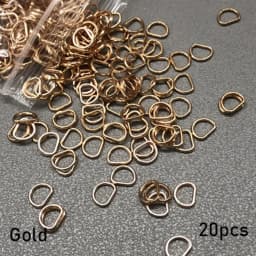10/20pcs Newest 7mm Mini Ultra-small Belt D-Buckle Doll Bags Buckles Diy Doll Buttons Shoes Accessories