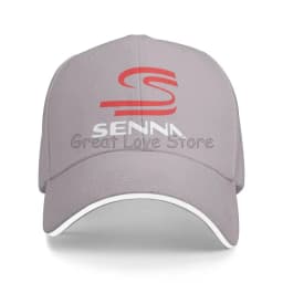 Cool Ayrton Senna Print Sandwich Baseball Cap Motocross Racing Bucket Cap Dad Hat Unisex Snapback Hats for Travel Hiking Fishing