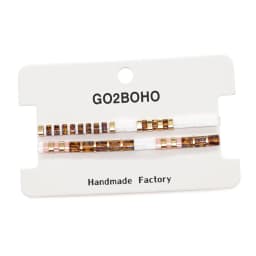 Go2BoHo Black White Bracelet Set for Couple Miyuki Tila Bead Jewelry 2pcs/lot Stretch Bracelets for Women Valentine's Day Gifts