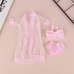 1/6 Doll Lace Underwear Bra Briefs Pajamas Set 30CM Dolls Clothes Suit Doll Decoration Accessories For Kid Pretend Play Toys