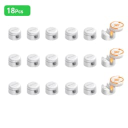 Rocoren Spiral Cover Magnetic Cable Clamp Cable Smooth and Adjustable Rope Holder Under Table Cable Management Cable Organizer