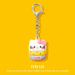 Cute Silicone AirTag Case Keychain For Apple AirTag Shockproof Protective Cover, Cartoon Key Ring Holder