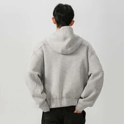 IEFB New Spring Men's Hoodies Hooded Zipper Structure Solid Color Loose Short Menswear Tops Casual Male Sweatshirts New 9W590