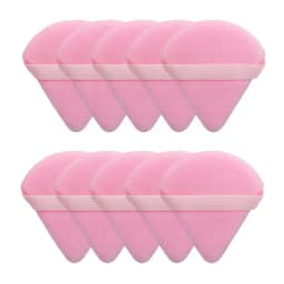10/20Pcs Triangle Velvet Powder Puff Pizza Flours Mini Face Makeup sponge Cosmetics Washable Lightweight Makeup Tool