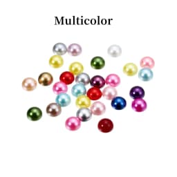 2/3/4/5/6/8/10/12/14 MM Acrylic Beads Pearl Imitation Half Round Flatback Colorful Bead For Jewelry Making DIY Accessories