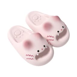 Adorable Waterproof Cat Slippers Bottom Cat Paw Closed Toe Cat Paw Slippers Anti Slip Soft Bottom Ladies Slippers Home