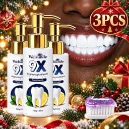 1/3PCS Tooth Whitening Toothpaste, Exquisite Christmas gifts,Hydroxyapatite, Natural Herbal Ingredients, Deep Cleaning Formula, Fresh Breath, Gentle Daily Oral Care, Rich Foam Texture, Easy Dispensing Pump Design,