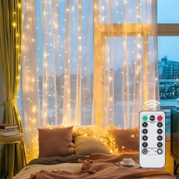 LED Curtain Light String USB Fairy Garland Lamp Remote 8 Lighting Modes for Home Christmas Wedding Room New Year 2027 Decoration