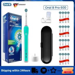 Oral B Electric Toothbrush Pro 4000 3D Action Daily Clean Teeth Visible Pressure Sensor 4 Modes Gum Cares Waterproof Rechargeabl