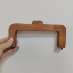1 Sets 20 Cm Wholesale Wood Kiss Lock Handmade Screws Holes Sewing Wooden Purse Frame Handbag Accessories Wood Purse Bag Handles