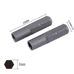 6.35mm 1/4" Insert Bit Adapter To System 4mm Hex Shank Electric Screwdriver Tools Micro Bit Socket Adaptor Holder