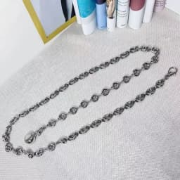 Round Light Gold Waist Chain Coat, Thin Chain Waist Belt, Women's Metal Chain Waist Belt