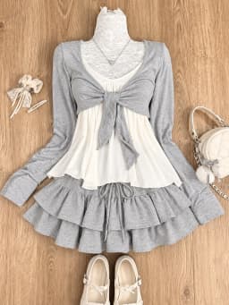 Women's Y2K Vintage Lace Patchwork Dress Two Piece Set Summer Elegant Retro Cardigan + Sweet Fashion Sleeveless Slim Mini Dress