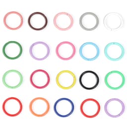 50pcs 8mm 10mm Colorful Single Loop Ring Metal Closed End Single Ring For Diy Jewelry Making Connectors Accessories Supplies