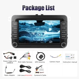 7/9" Android 15 Car Radio Wireless CarPlay Car Media Video RDS Airplay Android Auto Stereo Audio For VW/Seat/Skoda/Passat/Golf/