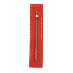 Practical 27cm Leather Zipper - Solid Hardware Sewing Accessory, Durable Replacement for Handbag & Crochet Bag