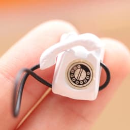 1:12 Dollhouse Miniature Vintage Phone Model Simulation Mini Retro Telephone Doll Furniture Decor Accessories For Kids Toys Gift