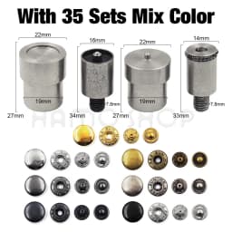 Snaps Buttons Dies Metal Buckle Installation Mould Rivets Eyelets Press Dies For Hand Press Fasteners Installation Tools Machine