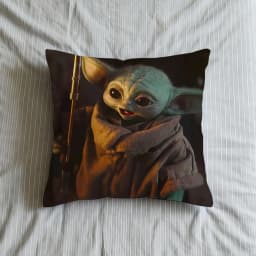 S-StarS W-WarsS Grogu Cushion Cover Square Decorative Throw Pillow Case Sofa Bed Living Room Anniversary Gifts