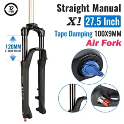SR SUNTOUR X1 Bicycle Forks Air Suspension Fork 120mm Travel QR 100x9MM BOOST 110x15MM 27.5 29 Mountain Bike Air Fork