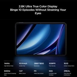 Global Version Global Version Nubia Pro Pad Snapdragon® 8 Gen 3 10.9" 2880×1800 144Hz TFT 13MP+20MP 10100mAh 66W NFC