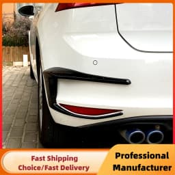 1Pair Rear Bumper Splitter Canard For VW Golf 7 7.5 MK7 MK7.5 GTI R GTD R400 2012-2020 Rear Tail Lamp Spoiler Brake Lamp Trim