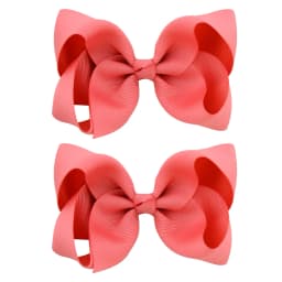 2PCS/Lot 4Inches Solid Colors Hair Bows With Hair Clips For Girls Gift Boutique Ribbon Bows DIY Hair Decor Kids Hair Accessories
