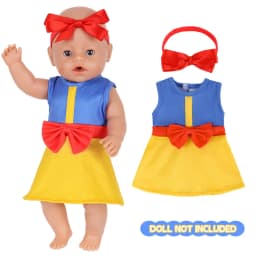 Elegant Princess Dresses For 18 Inch Dolls Cute Costume Outfits With Hairband Fits America Doll Kids Christmas Birthday Gift