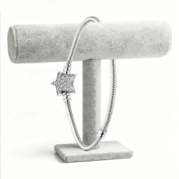 2026 New 925 Silver Women's Studded Chain Eternal Sparkling Snow Tennis Bracelet Display Tool DIY Exquisite Charm Jewelry