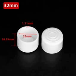 10mm-50mm Round White End Cap Silicone Rubber Blanking Stopper Cover