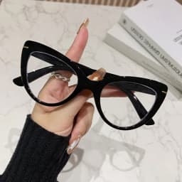 Women's Versatile Large Framed Cat Eye High-definition Reading Glasses Anti-Blue Light Elegant Fashionable Eyeglasses 0 TO +4.0