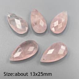 Water Drop Shape Stone Charms Faceted Amazonite Pendant Natural Gems Crystal Charms For Jewelry Making DIY Necklace 13x18mm