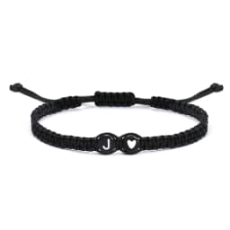 26 Letters Initial Heart Bracelets Handmade Adjustable A-Z Name Braided Bracelets For Women Men Friendship Jewelry