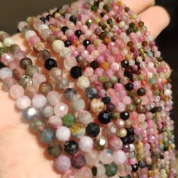 Natural Pink Opal Stone Beads Faceted 2mm 3mm 4mm Round Loose Beads Diy Bracelet Necklace Jewelry Making Accessories