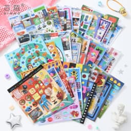 Cyberpunk Theme Die-Cut Stickers Book Electronic Retro Decorative Stickers for DIY Diary Scrapbook Stationery Phone Case
