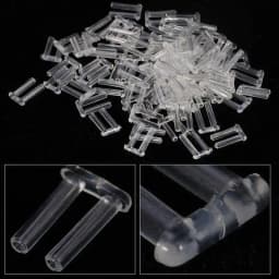 100Pcs/Bag 3 Types Plastic Compression Sleeves Plastic Plug for Rimless Glasses Accessories Repair Tools 1.4/1.5/1.6mm