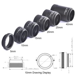 C-CS Mount Camera Lens Adapter Ring 5-40mm Extension Tube C-CS Mount Converter Adaptor Spacer Ring For CCTV Security Camera