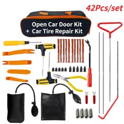 New Car Wedge Pump Locksmith Thickened Door Repair Air Cushion Emergency Open Unlock Tool Kit With Long Reach Grabber