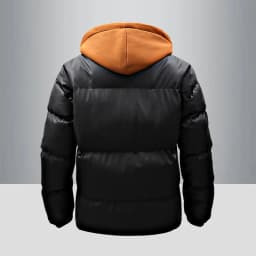 Fashion Solid Hooded Fleece Parkas Men Winter Thick Warm Parka Coat Men's Cotton Overcoat Warm Basic Style Casual Parkas
